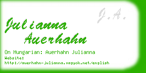 julianna auerhahn business card